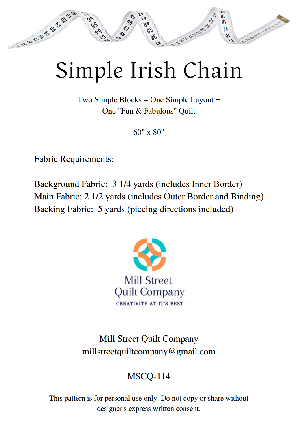 Simple Irish Chain